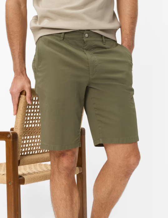 Pantaloni scurti bermuda bumbac/lyocell barbati BRAX BOZEN B kaki [5]