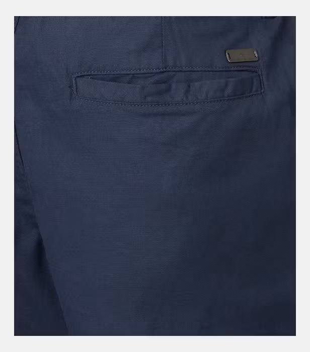 Pantaloni in/bumbac chino scurti bermuda barbati CASA MODA bleumarin [4]