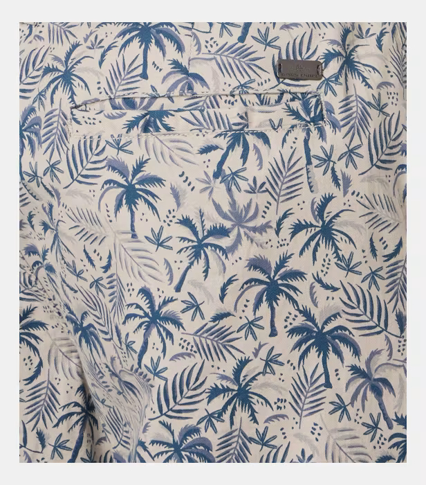 Pantaloni in/bumbac chino scurti bermuda barbati CASA MODA bej palmieri [4]