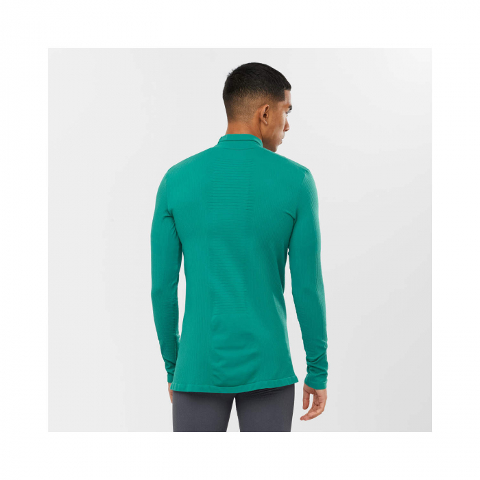 Bluza termica barbati SALOMON ESSENTIAL WARM verde [3]