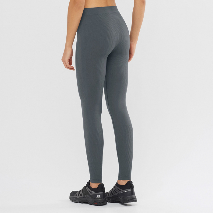 Colanti termici femei SALOMON ESSENTIAL WARM gri [3]