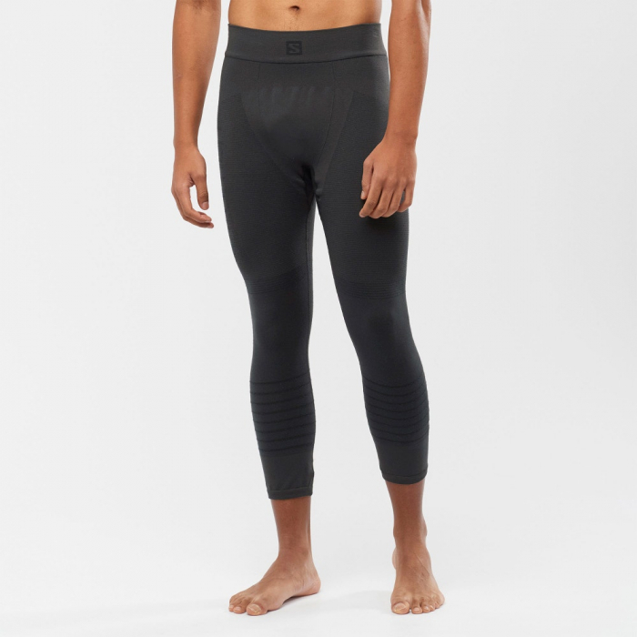 Colanti termici lana barbati SALOMON ESSENTIAL WOOL negru [2]