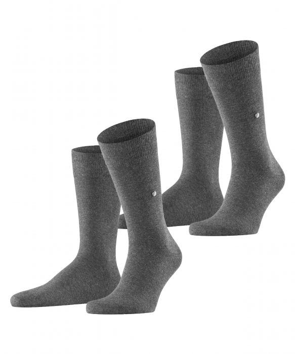 Set sosete barbati BURLINGTON Everyday 2 perechi gris uni 40-46 [1]