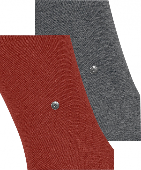 Set sosete barbati BURLINGTON Everyday 2 perechi gri si caramiziu uni 40-46 [4]