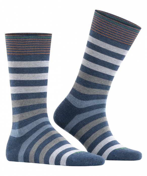 Sosete barbati BURLINGTON Blackpool dungi albastru denim 40-46 [3]