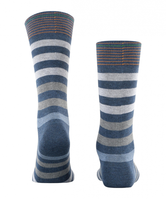 Sosete barbati BURLINGTON Blackpool dungi albastru denim 40-46 [2]
