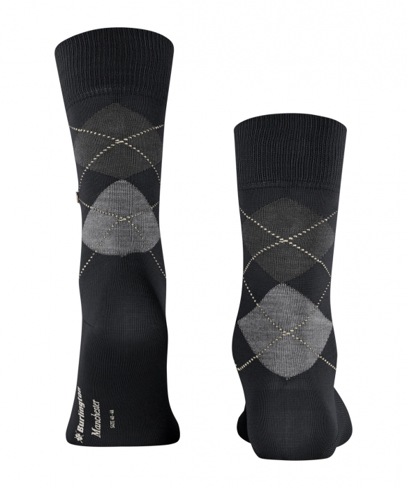 Sosete barbati BURLINGTON Manchester negru 40-46 [2]