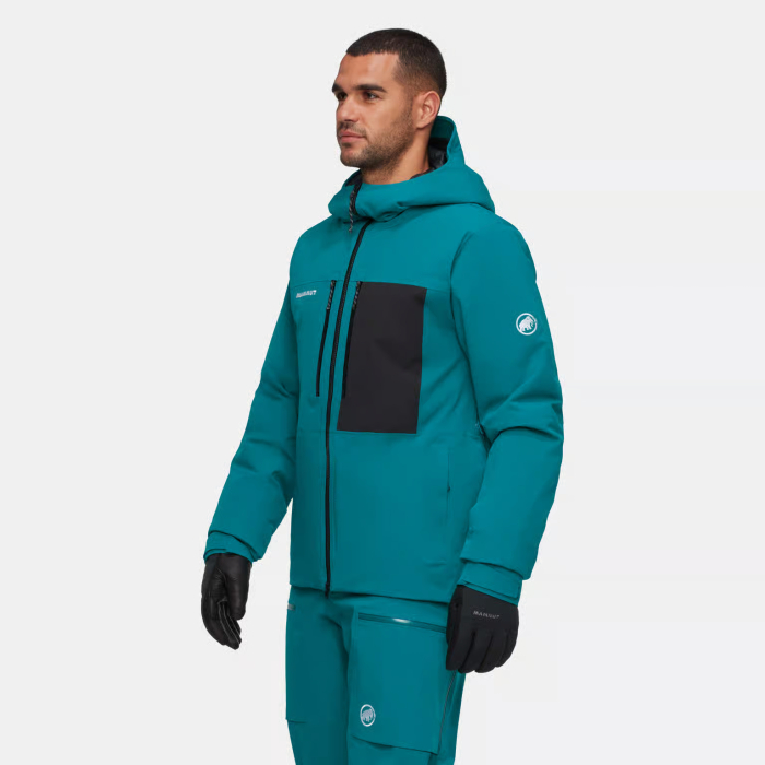 Jacheta schi 15K/20K gluga barbati MAMMUT Stoney HS turcoaz [4]