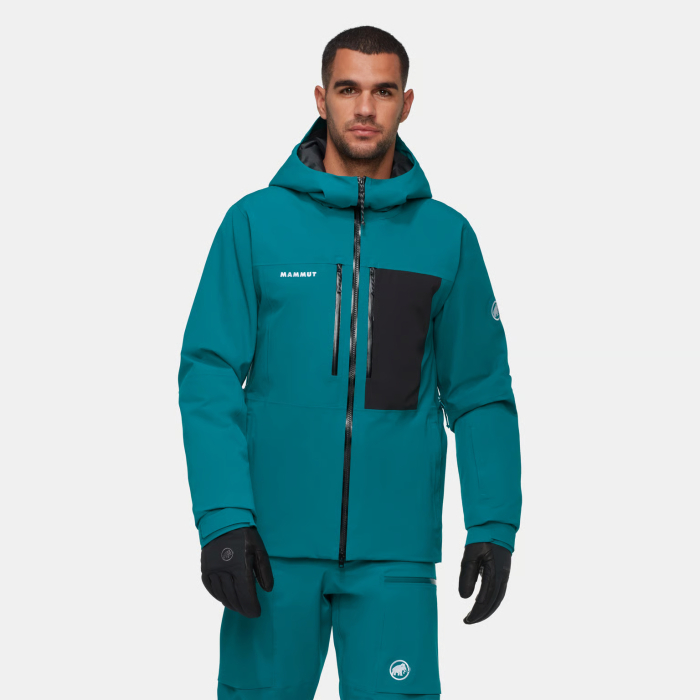 Jacheta schi 15K/20K gluga barbati MAMMUT Stoney HS turcoaz [3]