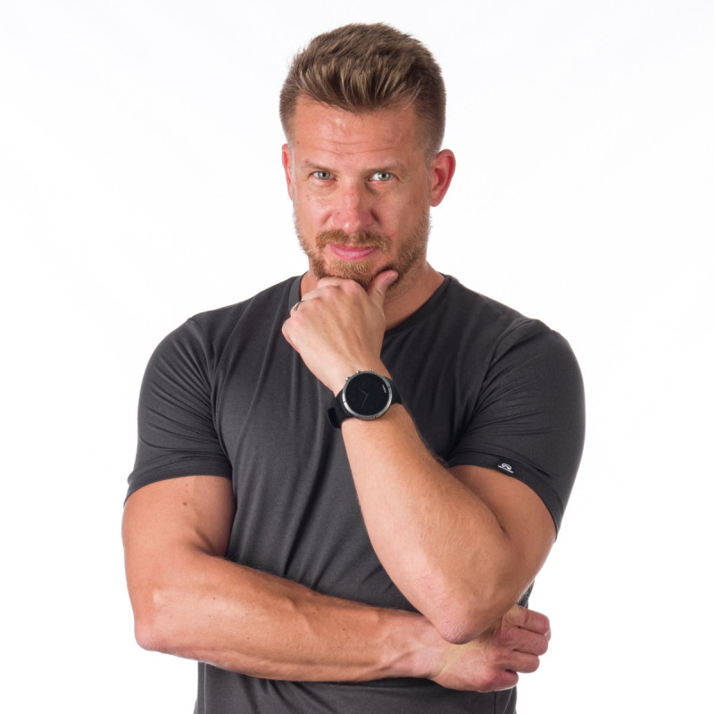 Tricou activ barbati NORTHFINDER Jones negru [4]