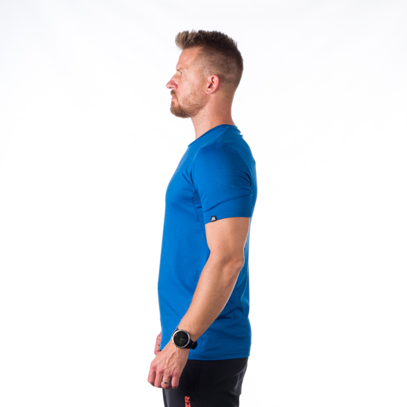 Tricou activ barbati NORTHFINDER Jones albastru [2]