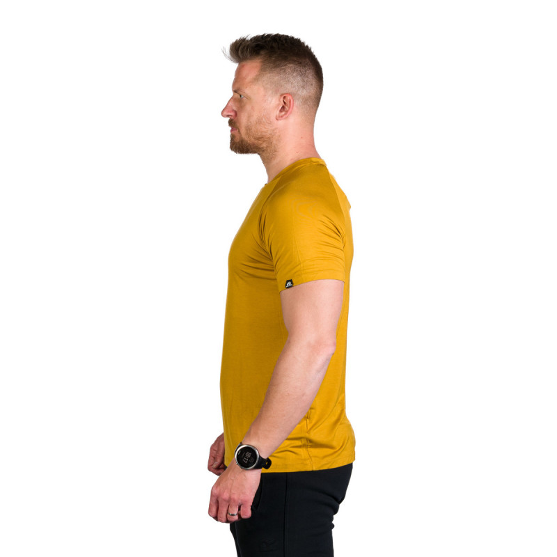 Tricou bambus trekking/camping barbati NORTHFINDER Tyrell galben [2]