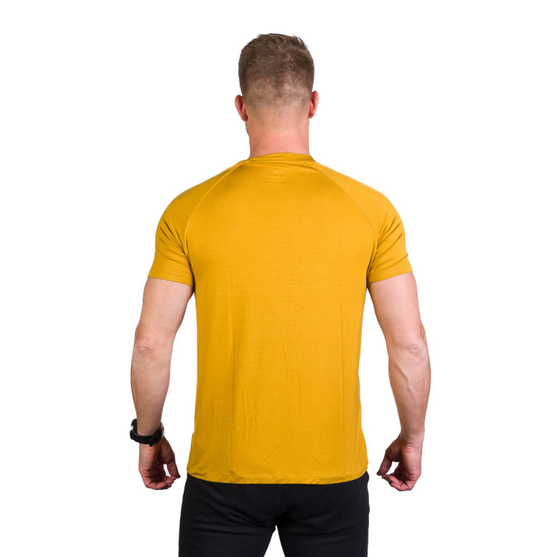 Tricou bambus trekking/camping barbati NORTHFINDER Tyrell galben [3]
