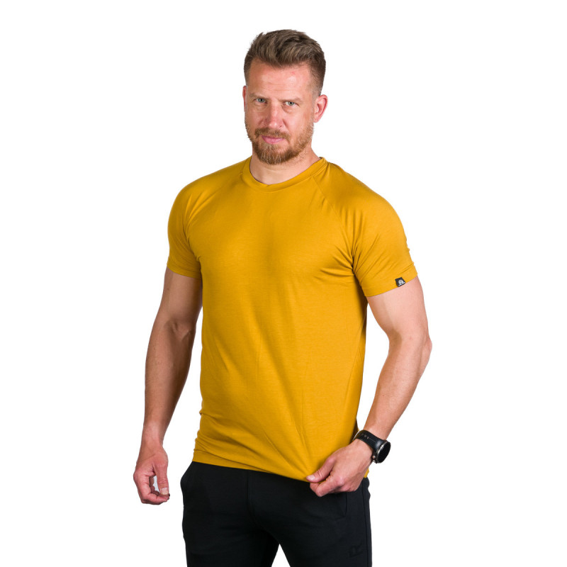 Tricou bambus trekking/camping barbati NORTHFINDER Tyrell galben [4]