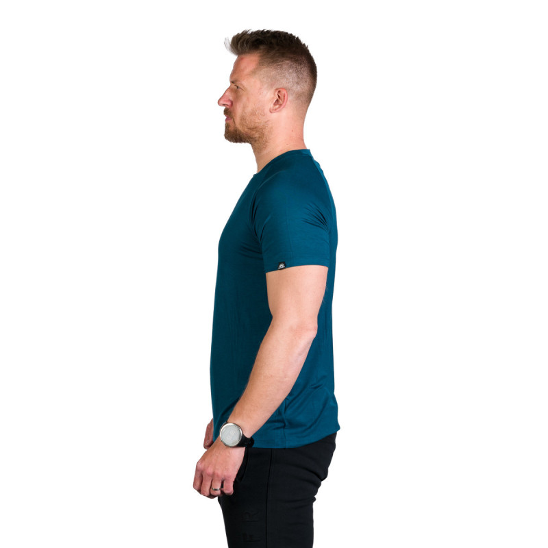 Tricou bambus trekking/camping barbati NORTHFINDER Tyrell turcoaz [2]
