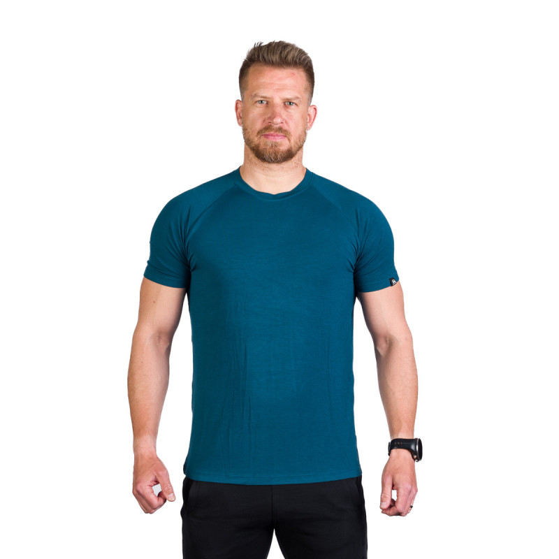 Tricou bambus trekking/camping barbati NORTHFINDER Tyrell turcoaz [1]