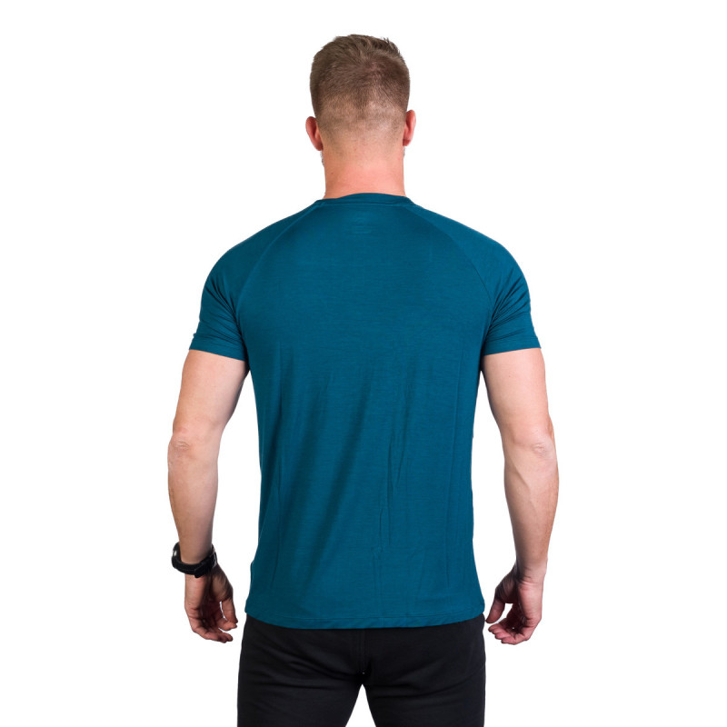 Tricou bambus trekking/camping barbati NORTHFINDER Tyrell turcoaz [3]
