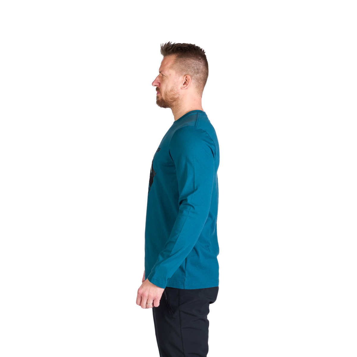 Bluza bumbac cu maneca lunga barbati NORTHFINDER Clair turcoaz [3]