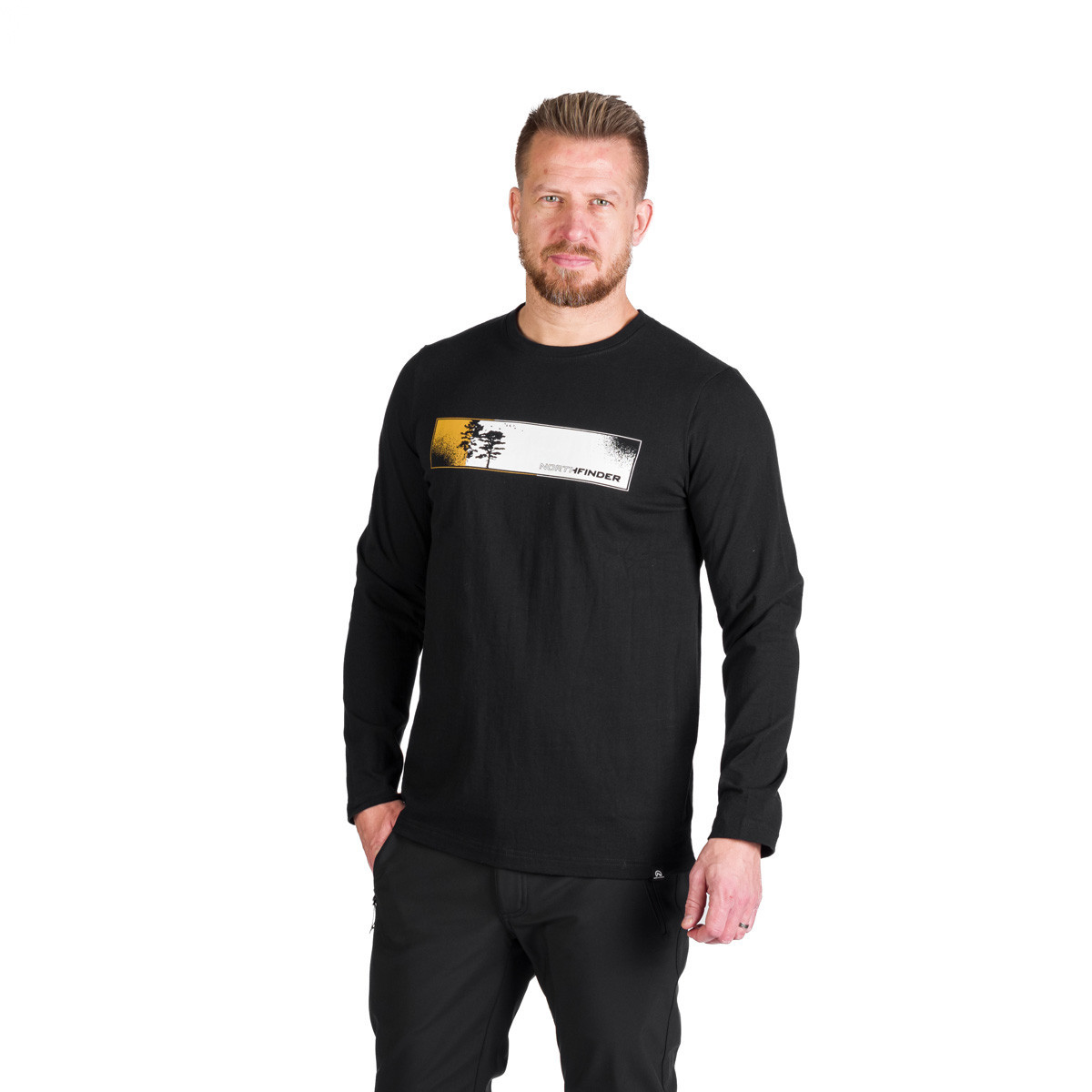 Bluza bumbac barbati NORTHFINDER Rush negru [1]