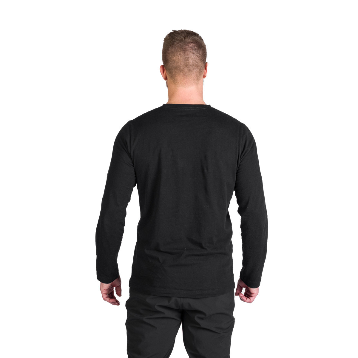 Bluza bumbac barbati NORTHFINDER Thornton negru imprimeu montan [2]