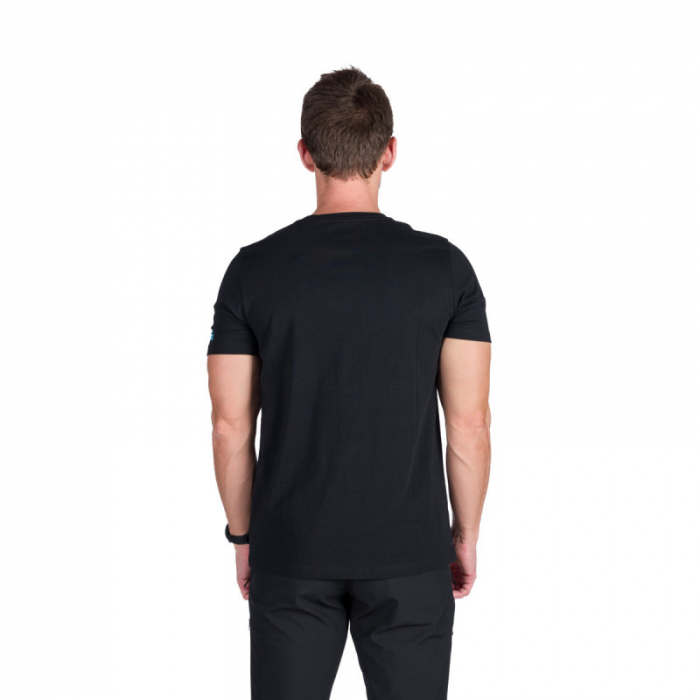 Tricou outdoor bumbac organic barbati NORTHFINDER BIRGER negru print montan [2]