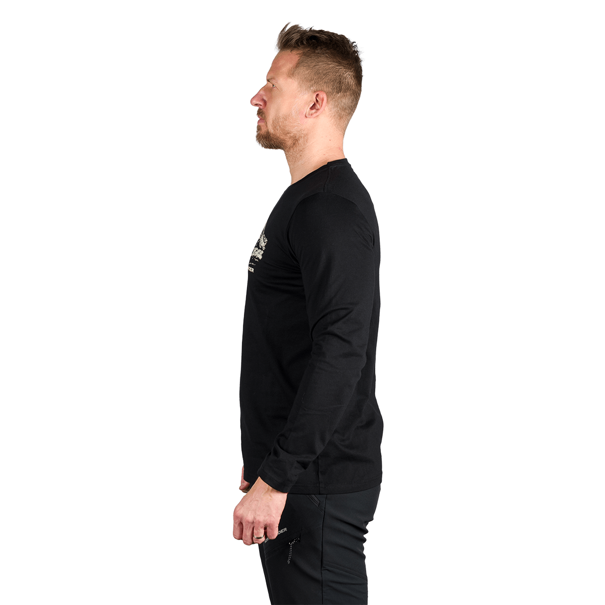 Bluza drumetii bumbac organic barbati NORTHFINDER DACSO negru [2]