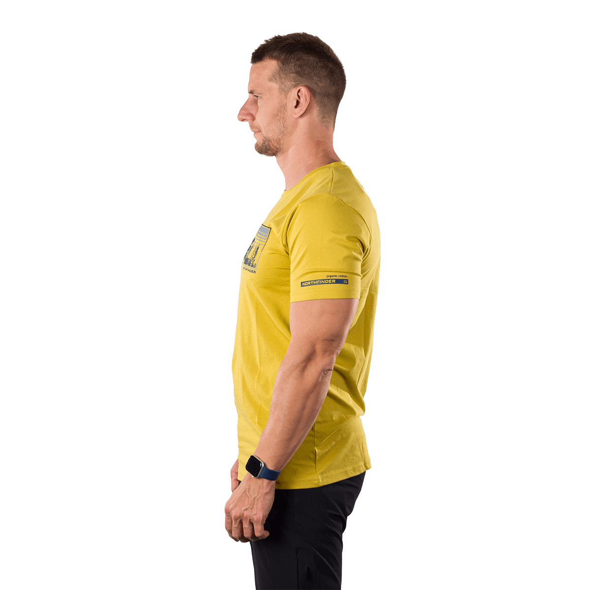 Tricou bumbac organic barbati barbati NORTHFINDER BARTOLOM galben [3]