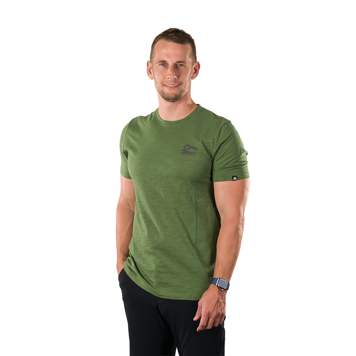 Tricou bumbac organic barbati NORTHFINDER HERMO verde [3]