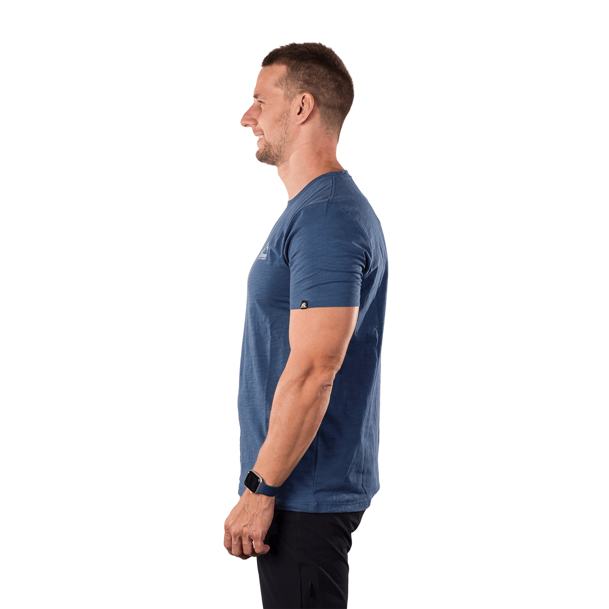 Tricou bumbac organic barbati NORTHFINDER HERMO albastru inchis [2]