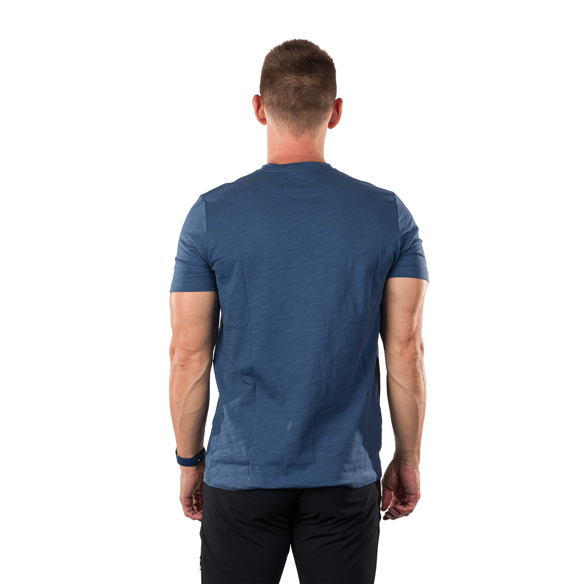 Tricou bumbac organic barbati NORTHFINDER JACINT albastru inchis [2]