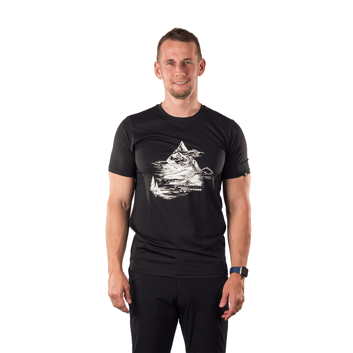 Tricou drumetie barbati NORTHFINDER NADAR negru [4]