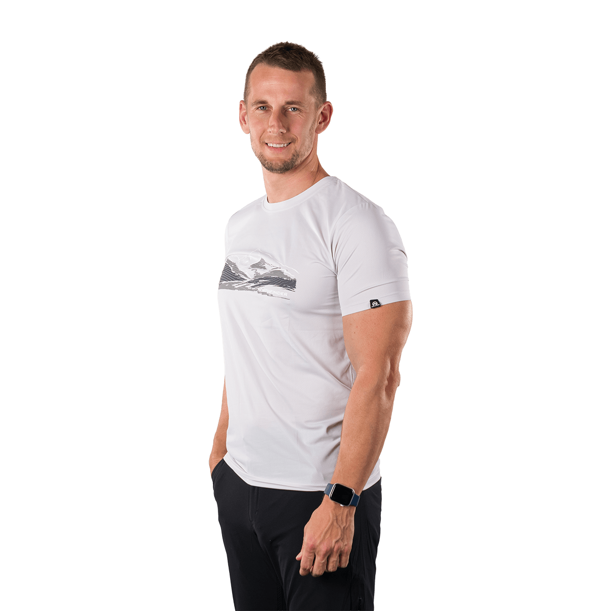 Tricou drumetie barbati NORTHFINDER NAZAREN alb [4]