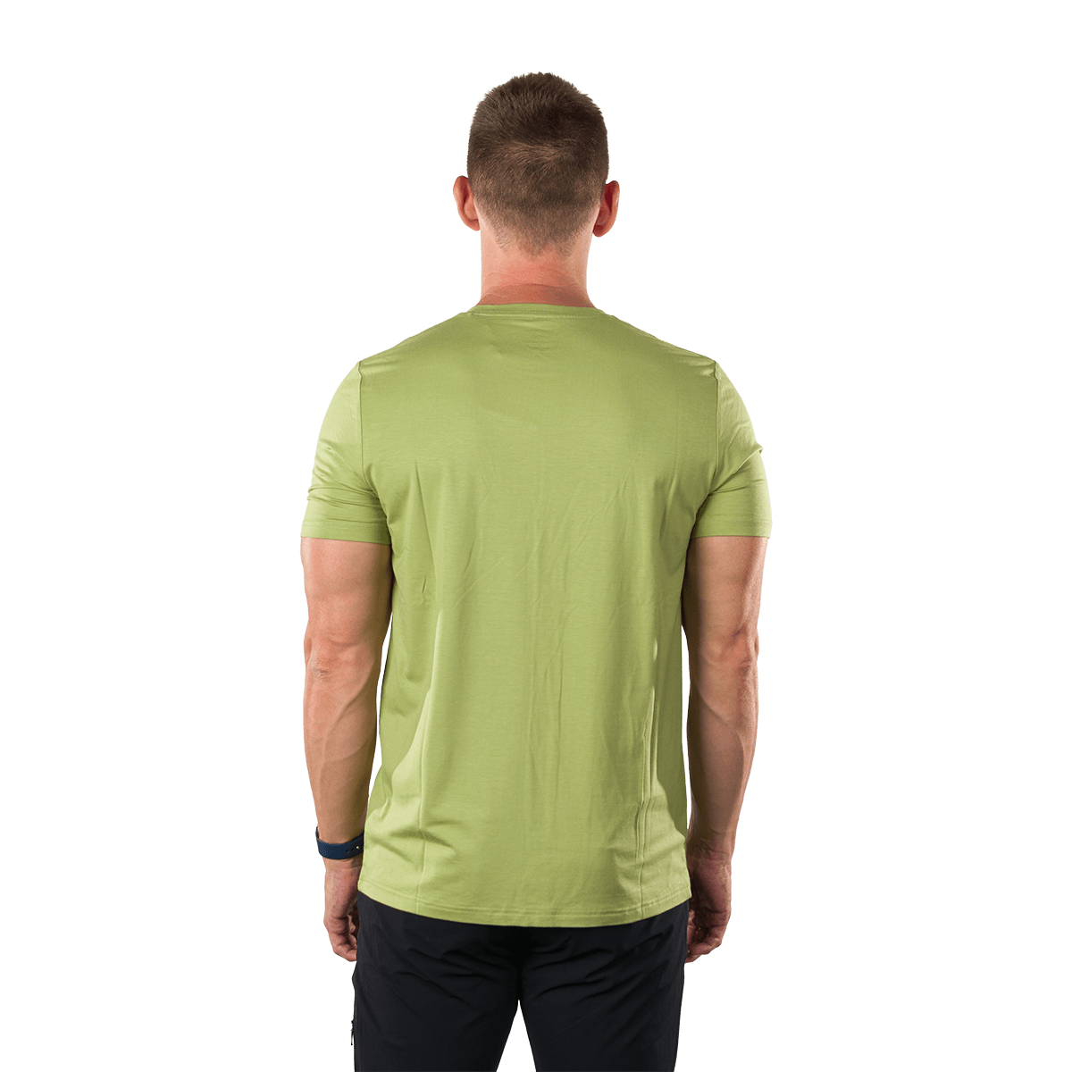 Tricou drumetie bambus/bumbac barbati NORTHFINDER HALM verde deschis [2]