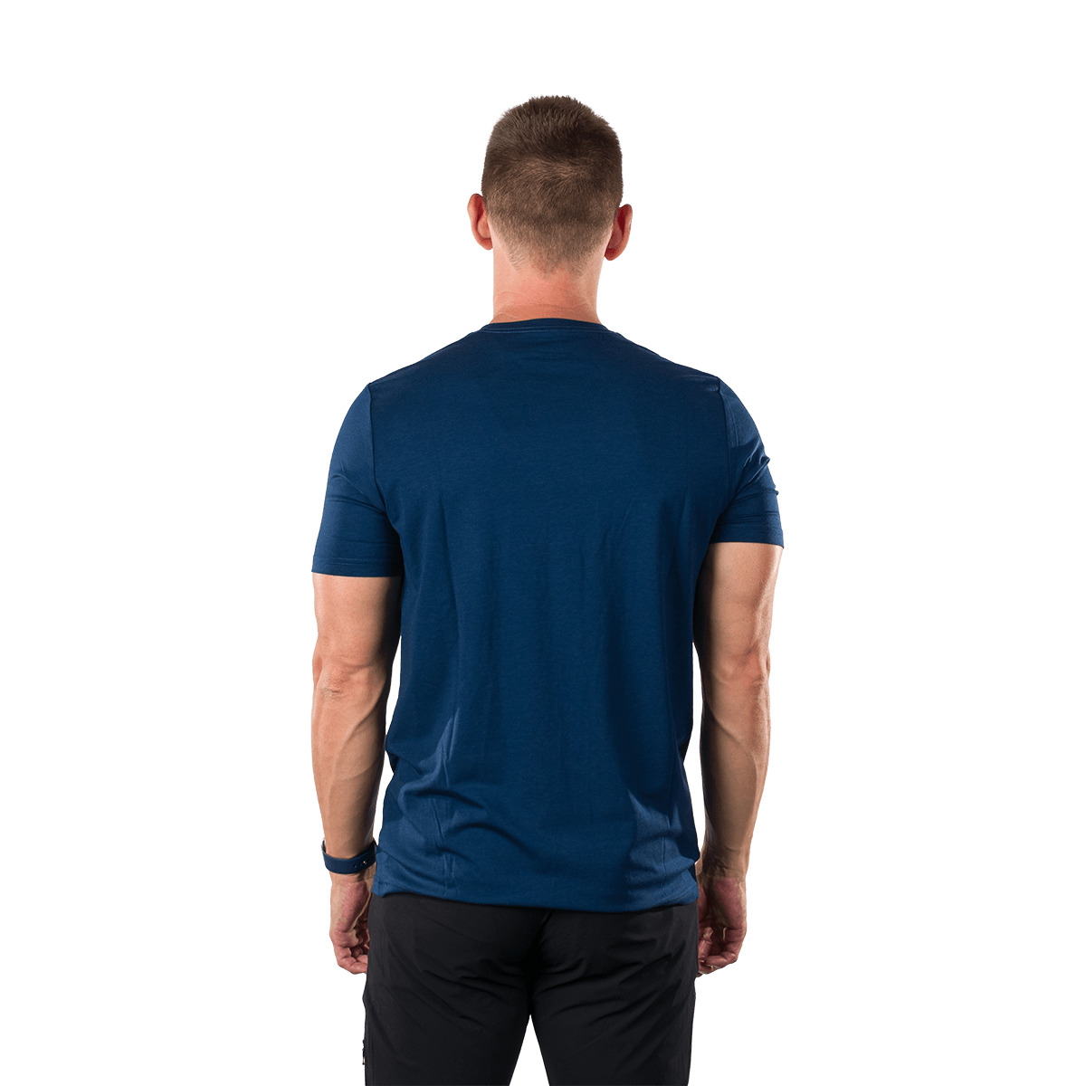 Tricou drumetie bambus/bumbac barbati NORTHFINDER ROQUE bleumarin [2]