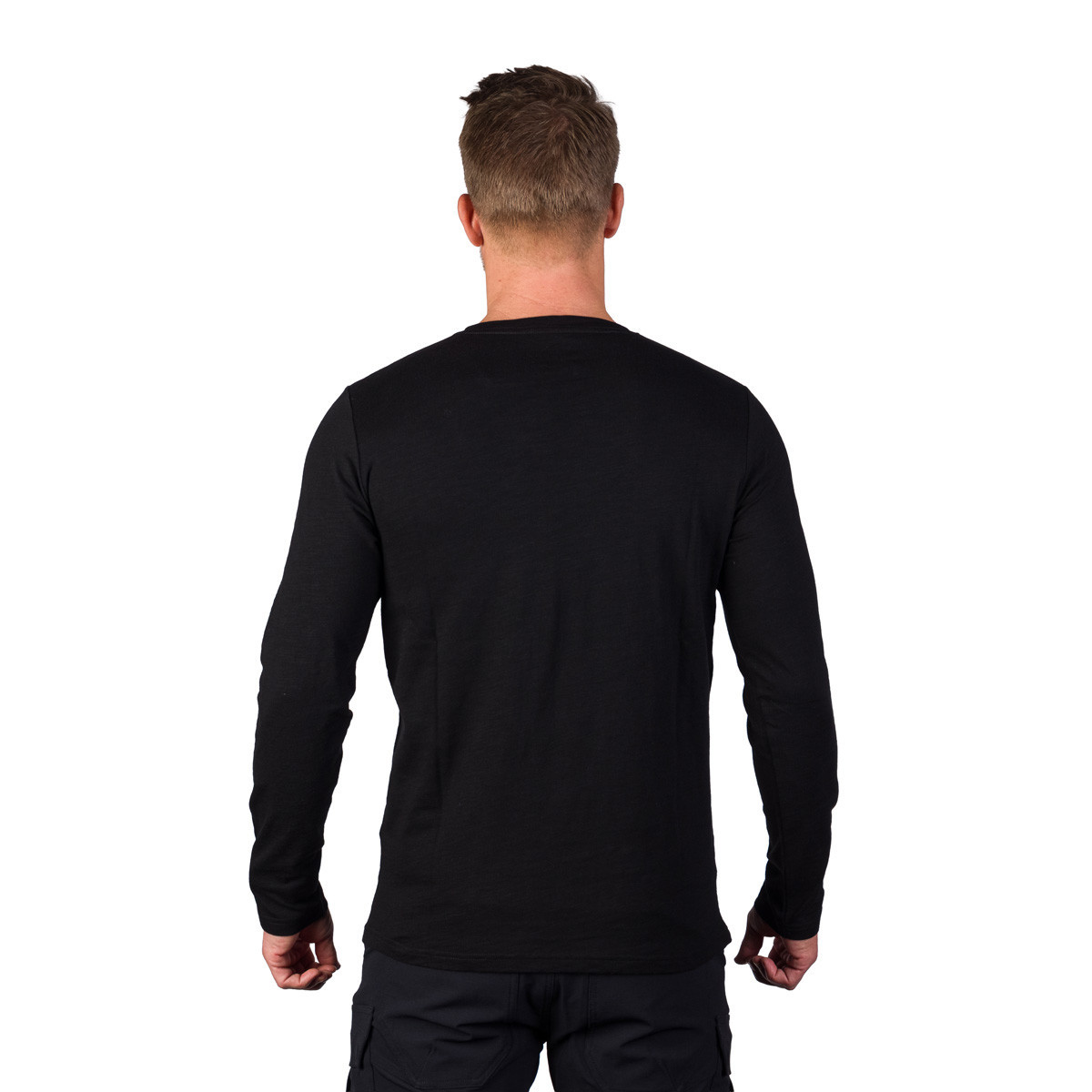 Bluza  bumbac organic barbati NORTHFINDER DIOGEN negru print montan bicolor [2]