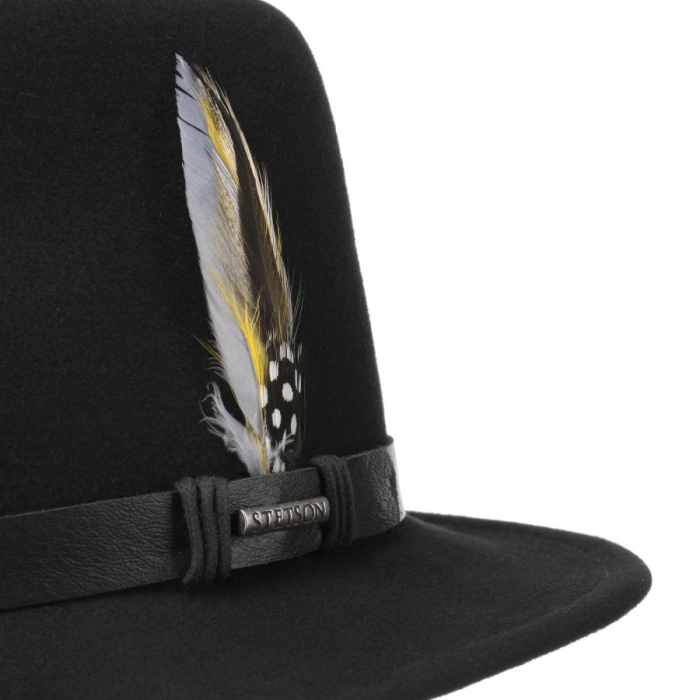 Palarie pasla de lana STETSON Traveller TENLOCK negru [4]