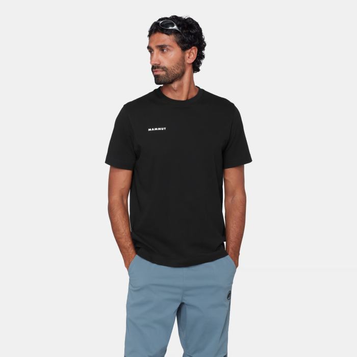 Tricou bumbac organic barbati MAMMUT Base MINI LOGO  negru [2]
