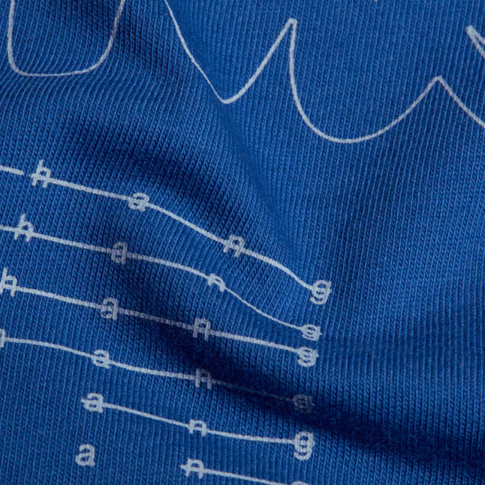 Tricou bumbac organic barbati MAMMUT Base MULTI-PITCH albastru print alpinism [5]