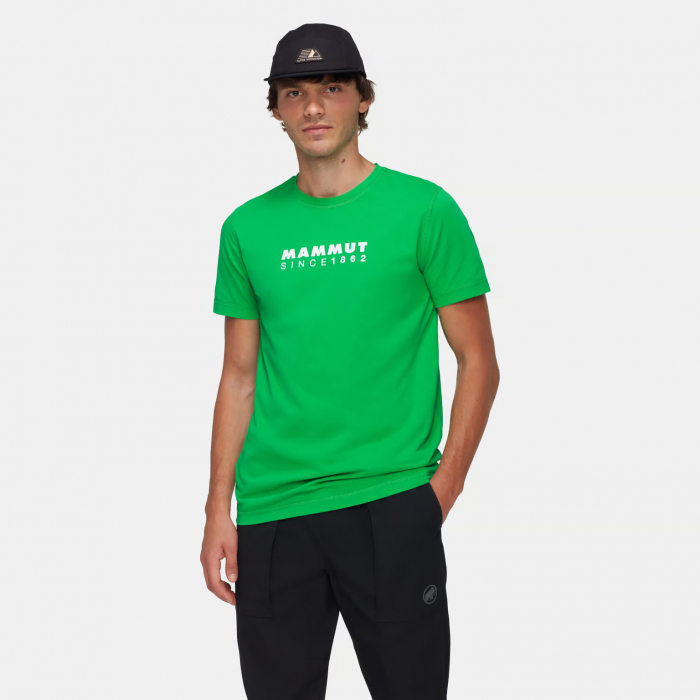 Tricou bumbac organic barbati MAMMUT Core Logo verde [2]