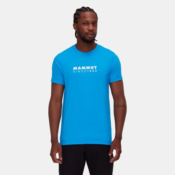 Tricou bumbac organic barbati MAMMUT CORE LOGO albastru [2]