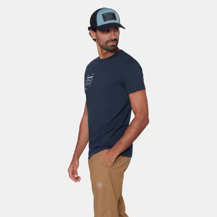 Tricou bumbac organic barbati MAMMUT CORE VERT bleumarin [4]