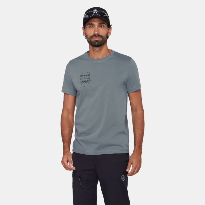 Tricou bumbac organic barbati MAMMUT CORE VERT gri [2]