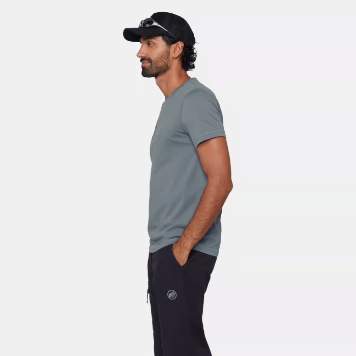 Tricou bumbac organic barbati MAMMUT CORE VERT gri [4]