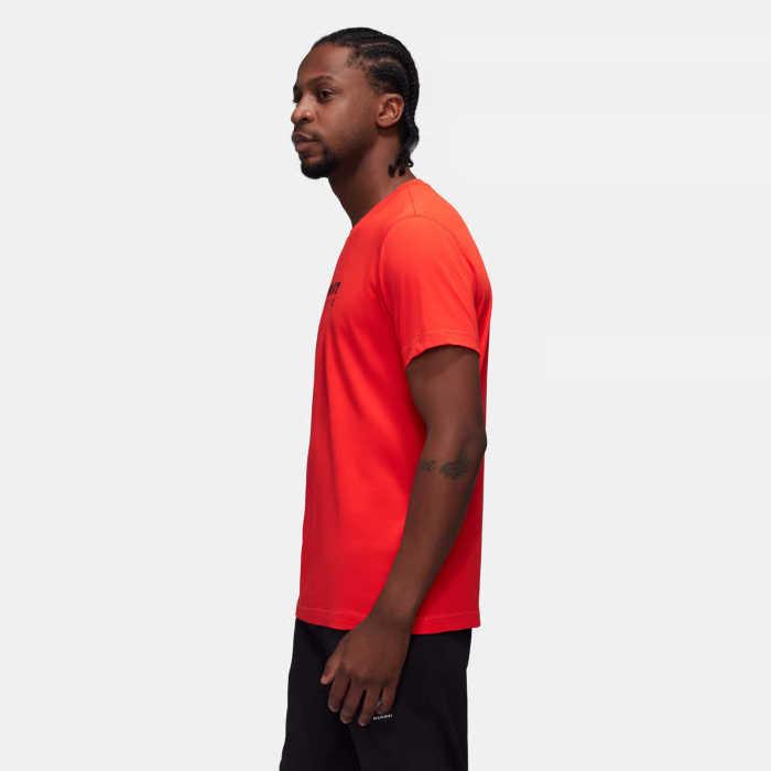 Tricou drumetie bumbac organic barbati MAMMUT CORE LOGO rosu [3]