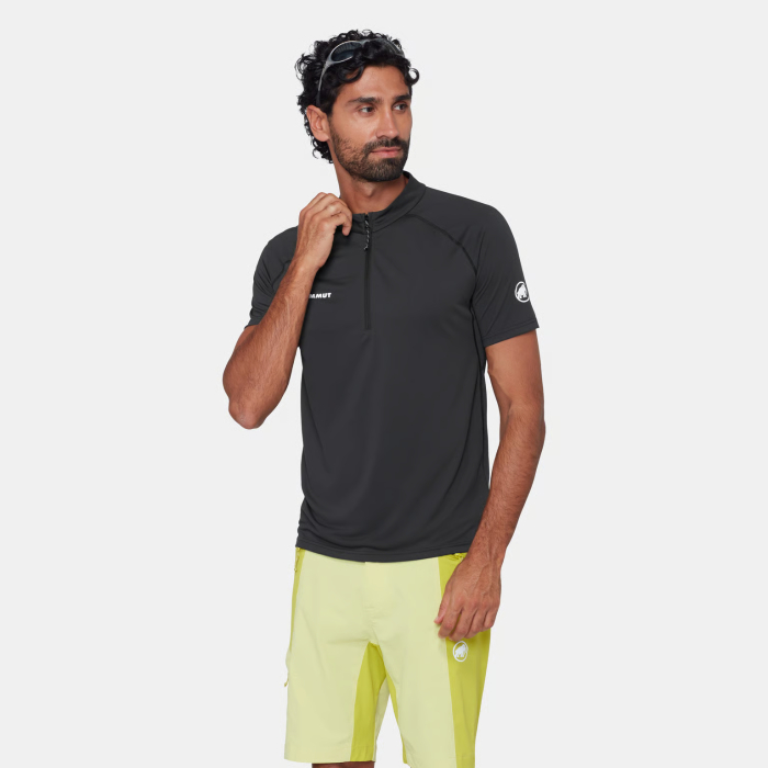 Tricou multifunctional fermoar 1/2 barbati MAMMUT DUCAN FL negru [2]