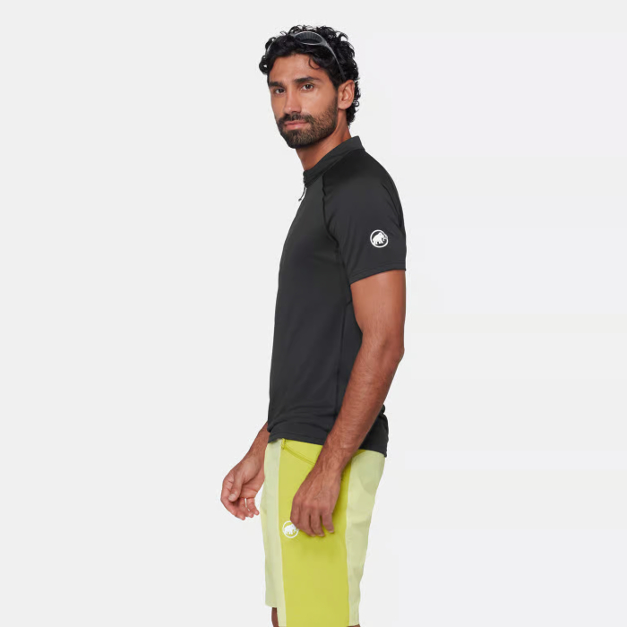 Tricou multifunctional fermoar 1/2 barbati MAMMUT DUCAN FL negru [3]