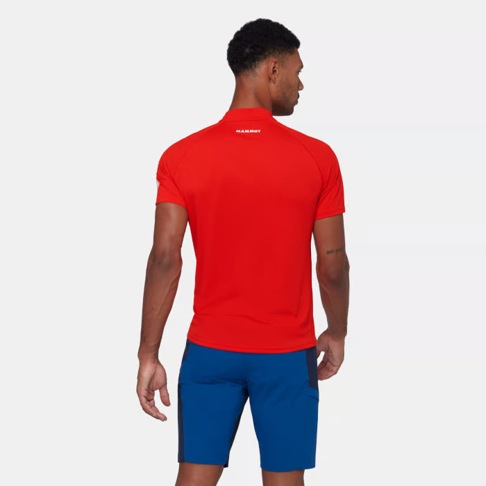 Tricou multifunctional fermoar 1/2 barbati MAMMUT DUCAN FL rosu [4]