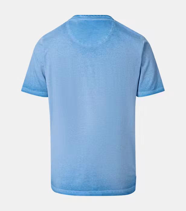 Tricou Henley bumbac barbati CASA MODA albastru [2]