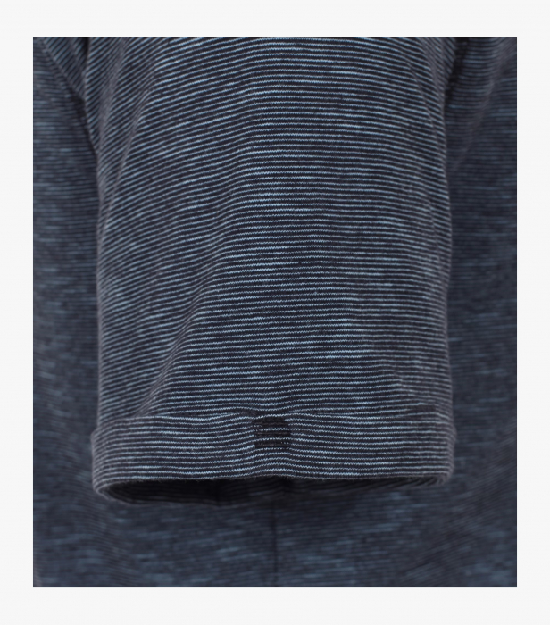 Tricou Henley bumbac barbati CASA MODA albastru melanj [4]