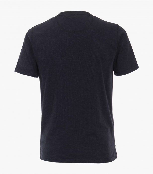 Tricou Henley bumbac barbati CASA MODA bleumarin melanj [2]